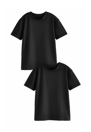 2 PACK REGULAR FIT - Paprasti marškinėliai - black
