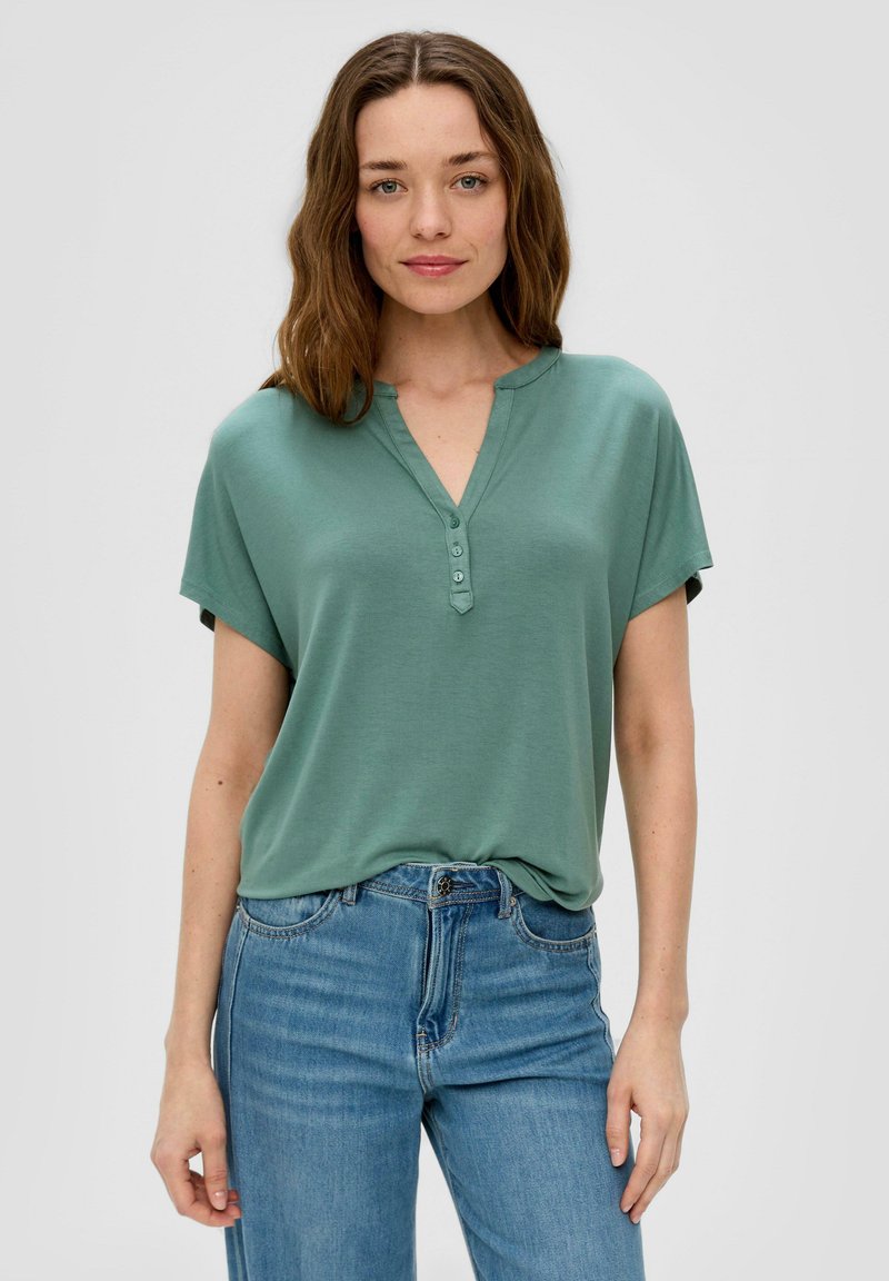 s.Oliver T-Shirt basic - helles petrol