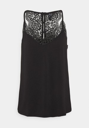 VERO MODA Vmmilla LS Lace Top Ga Jrs Noos, Nero, XS