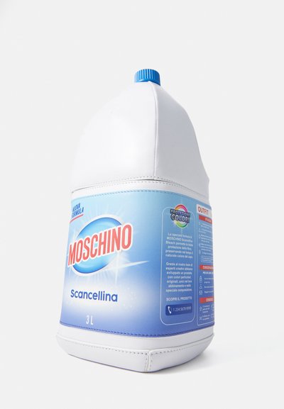 Moschino Scancellina blegemiddel i en 3L hvid plastikbeholder med et blåt skruehette, der har en gradient blå etikette og produktinformation.