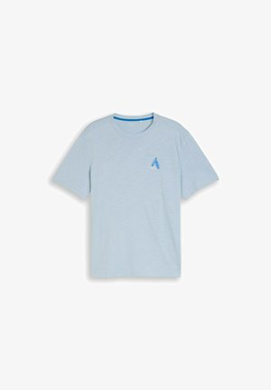 TOM TAILOR, TOM TAILOR T-SHIRT T-SHIRT MIT STICKEREI - Printtipaita - light blue grey