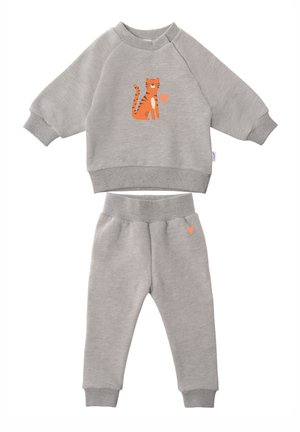 LANGARM TIGER - Tracksuit - graumeliert