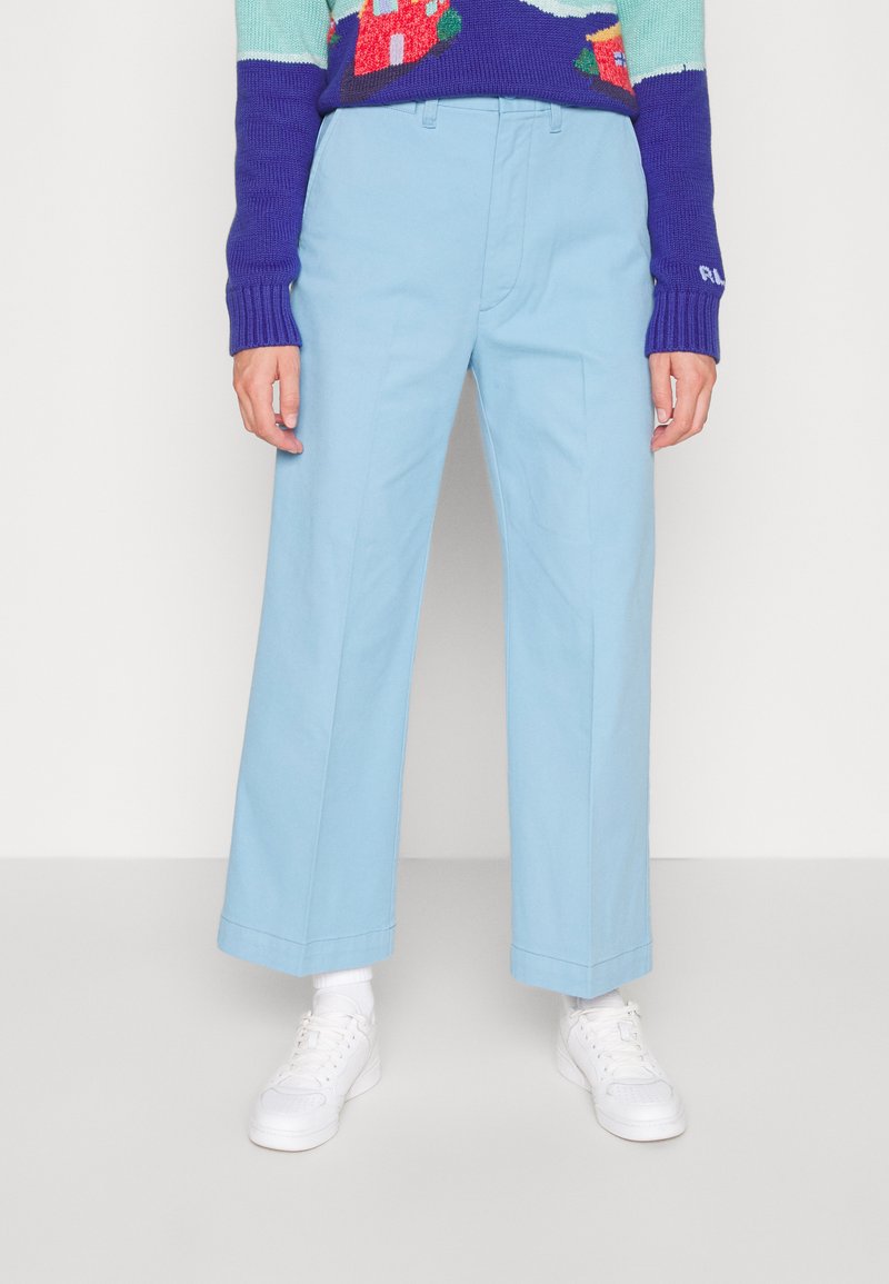 Polo Ralph Lauren CHINO WIDE-LEG PANT - Calças - carolina blue