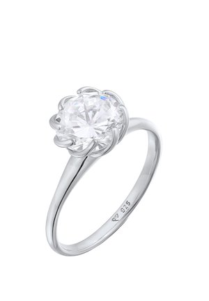 Elli BLOSSOM SPARKLING RING - Ring - silber