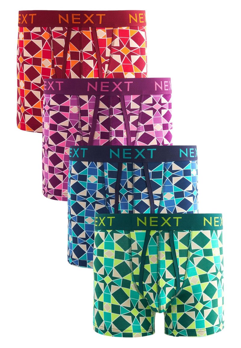 Next 4 PACK - Boxer alsónadrág - tile print geo