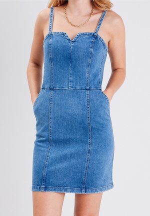 Robe en jean - stone blue denim