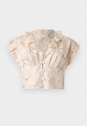 sandro RECOUPE  - Camicia - ecru