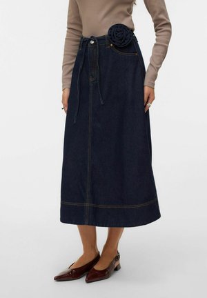 VMRUTH - Trapecinis sijonas - dark blue denim