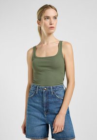 SLEEVELESS SQUARE SLIM FIT - Top - olivegrove