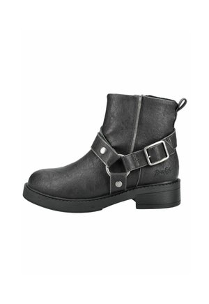 Cowboy/biker ankle boot - black