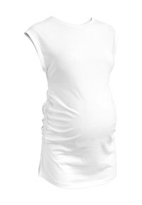 Next MATERNITY RUCHED SIDE T-SHIRT - T-shirts basic - white