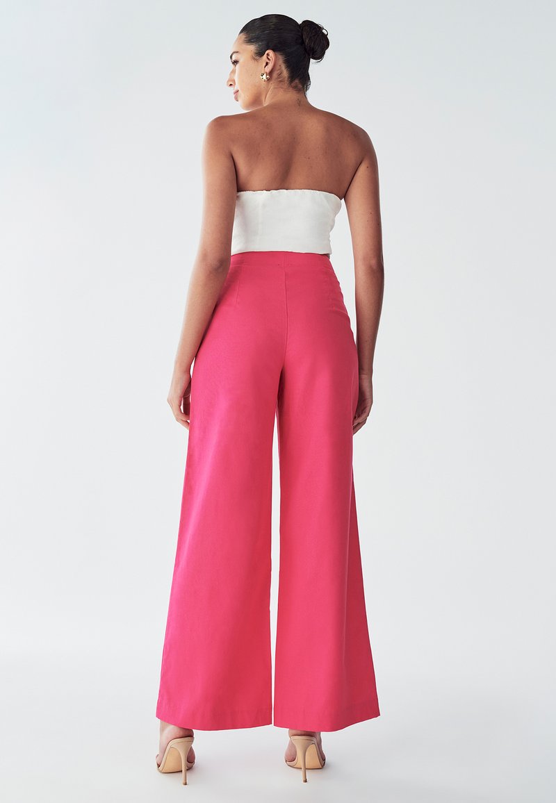 strapless open back dress Straight To The Top High Waist Pants In Hot Pink – Impressions Online  Boutique main image 1
