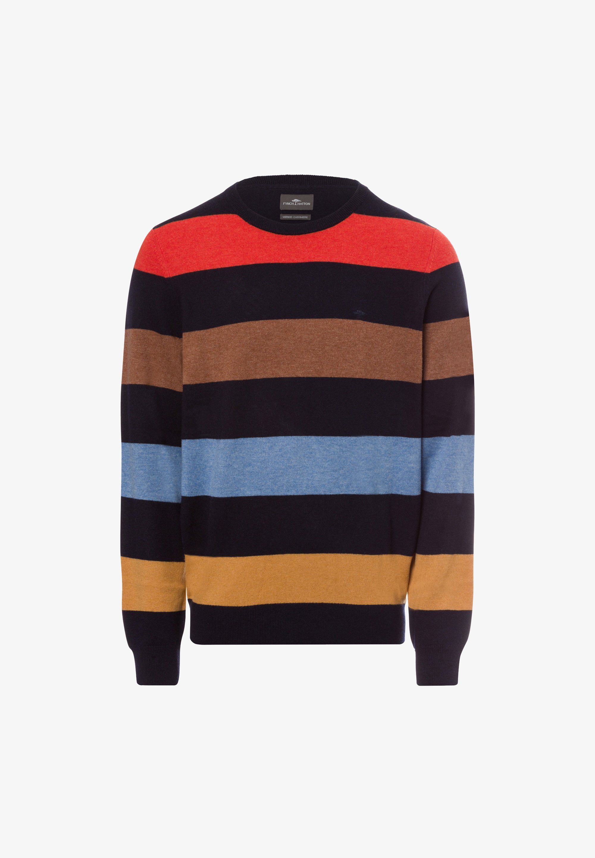 Fynch-Hatton Jumper marine mehrfarbig/light red Zalando