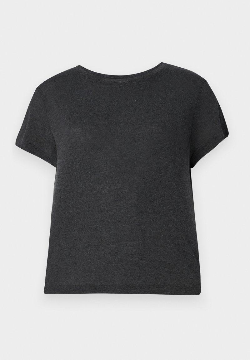 Agolde T-shirt basic donkergrijs Agolde T-shirt basic donkergrijs