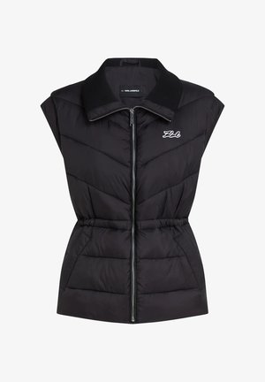 KARL LAGERFELD, LIGHTWEIGHT GILET - Γιλέκο - black