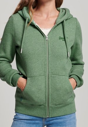 Zip-up sweatshirt - green