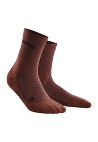 CEP COLD WEATHER COMPRESSION SOCKS RUNNING MID CUT - MADE IN GERMANY - Sportsocken - dark orange
