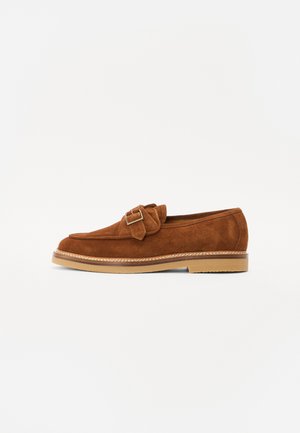 TOMMY - Slip-ons - brown suede calf leather