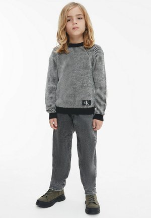 TEXTURED TWO TONE - Trui - black