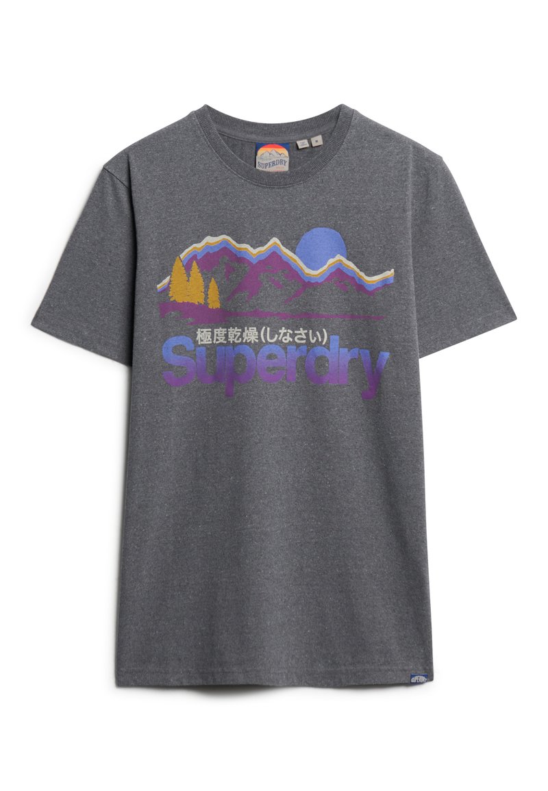 Superdry & Co T-shirt print grijs Superdry & Co T-shirt print grijs