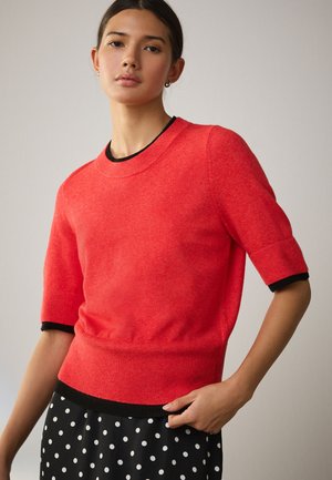 Next REGULAR FIT - SUPERSOFT DOUBLE TRIM SHORT SLEEVE - T-shirt basic - red/black