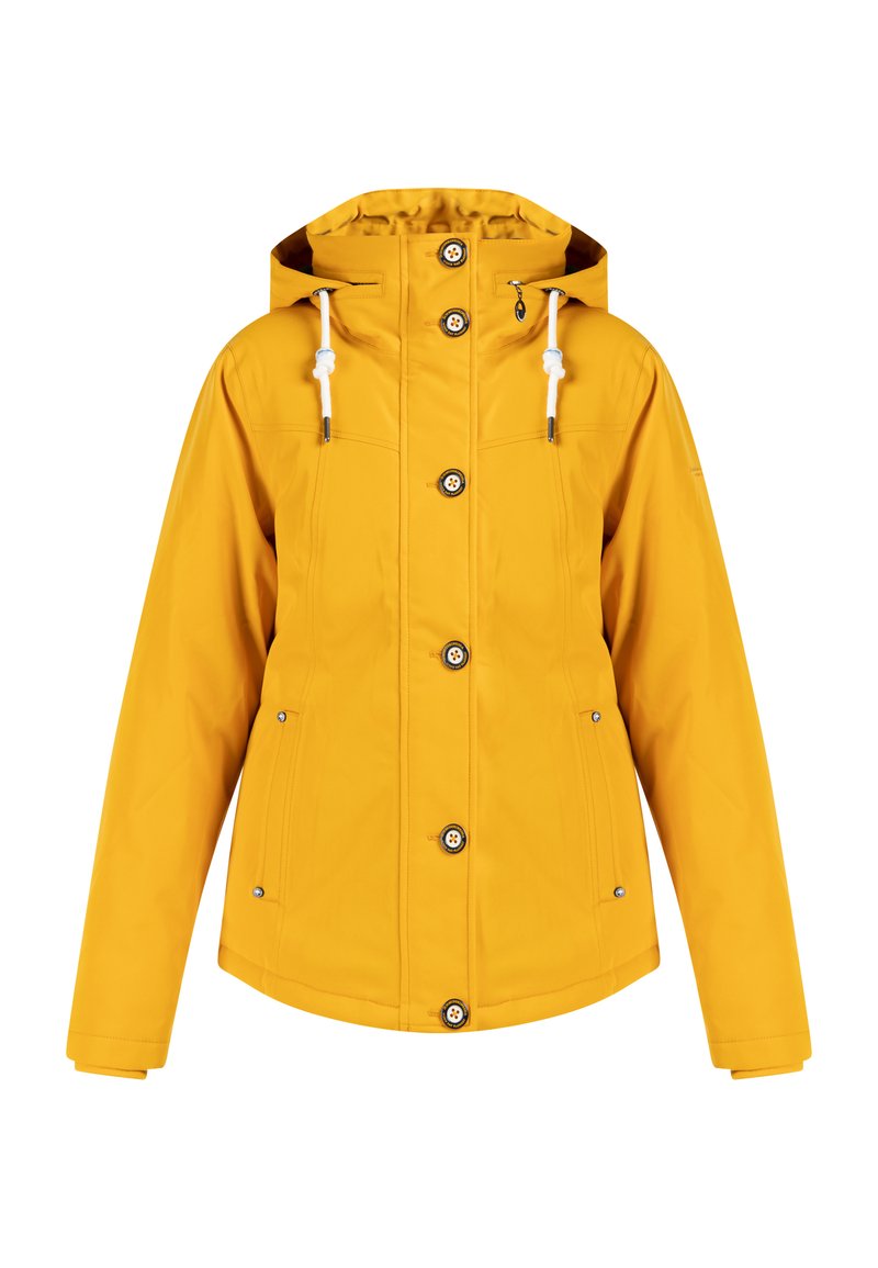 Schmuddelwedda Wintermantel mosterdgeel