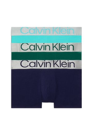 Calvin Klein Underwear TRUNK 3 PACK CKR STEEL COTTON - Trunks - june bug cool water evening blue