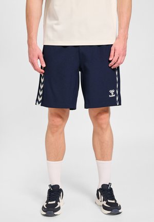 Hummel, HUMMEL HMLROOT SHORTS UNISEX - Tracksuit bottoms - marine