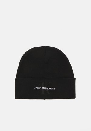 MONO LOGO EMBRO BEANIE UNISEX - Bonnet - black