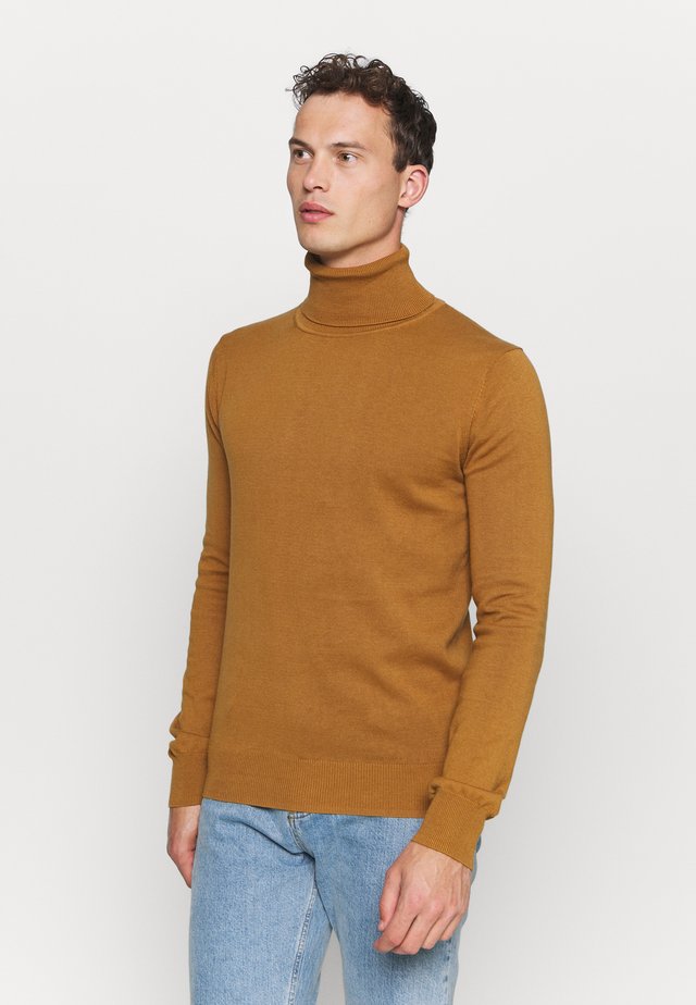 HENRIK ROLL NECK - Strikpullover /Striktrøjer - pumpkin spice