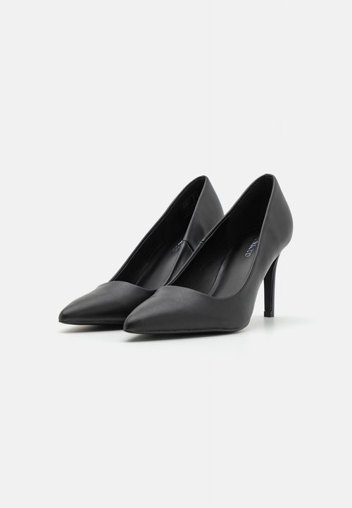Escarpins Tamaris En Cuir Verni Noir - Talons 3.5" (9cm) - Taille 39/UK 6 - Occasion Très Bon État
