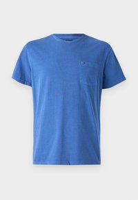 SLIM WASHED POCKET TEE - T-shirt basique - tempo blue