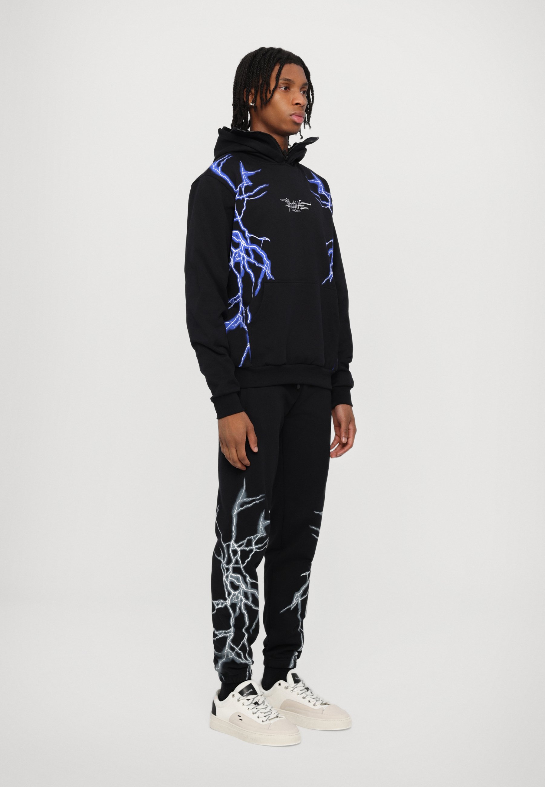 PHOBIA ARCHIVE BALACLAVA HOODIE WITH NEW LIGHTNING - Sweatshirt