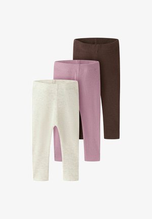 Name it, LEGGINGS 3ER-PACK - Legging (type pantalon) - french roast