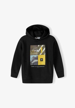 WITH PHOTO - Pulover s kapuco - black