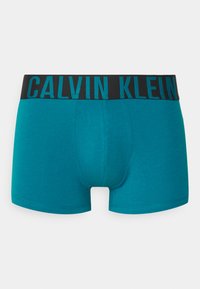 Calvin Klein Underwear TRUNK 3 PACK INTENSE POWER COTTON - Boxerbriefs - black/ocean depths/shadow lime