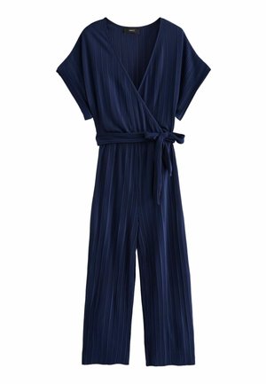 SHORT SLEEVE REGULAR FIT - Jumpsuit - navy blue