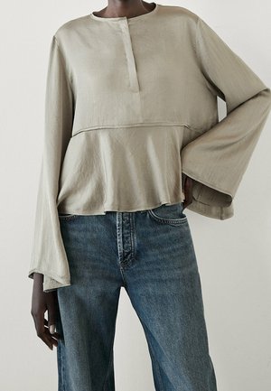 Blouse - mottled beige