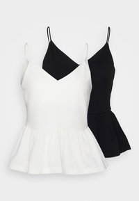 PETITE 2PACK  - Blouse - black/ white