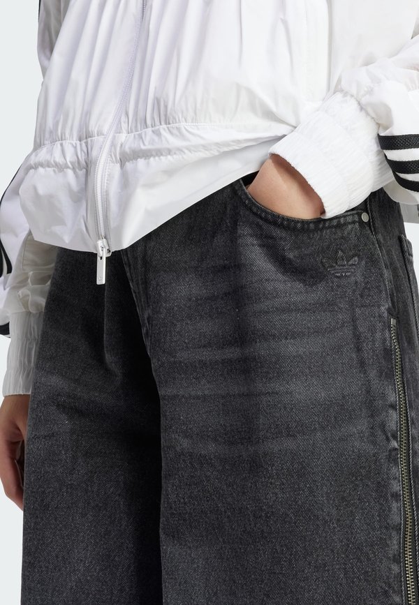 ADILENIUM SEASONAL 3 ZIP WASHED WIDE DENIM - Wide Leg2