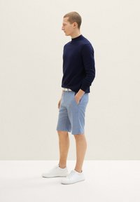 TOM TAILOR Shorts - chambray blue dobby