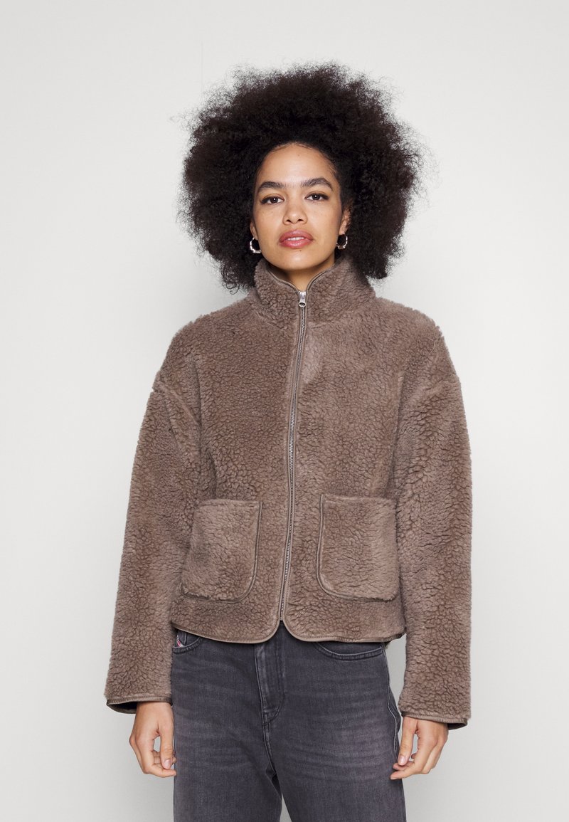 BDG Urban Outfitters BOXY JACKET Fleecejacke brown/braun