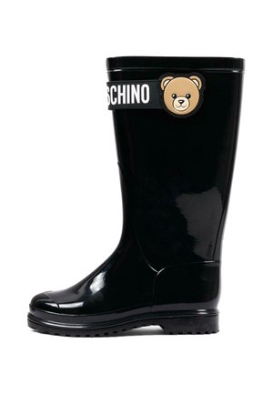 MOSCHINO, STIVALI PIOGGIA UNISEX - Bottes en caoutchouc - black