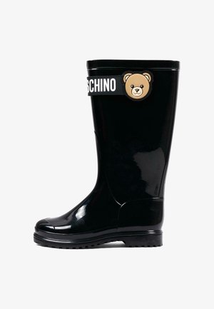 MOSCHINO, STIVALI PIOGGIA UNISEX - Bottes en caoutchouc - black