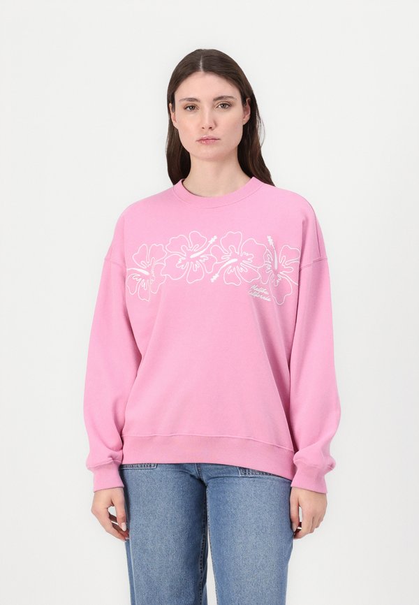 Oversized Kauai Graphic Crew Sweatshirt - Sweatshirt - moonlite mauve