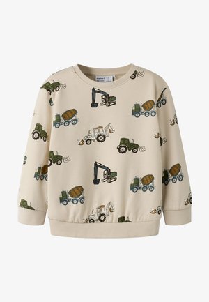 Name it, NMMPBASIL LS NREG SWE BRU - Sweater - peyotewhite
