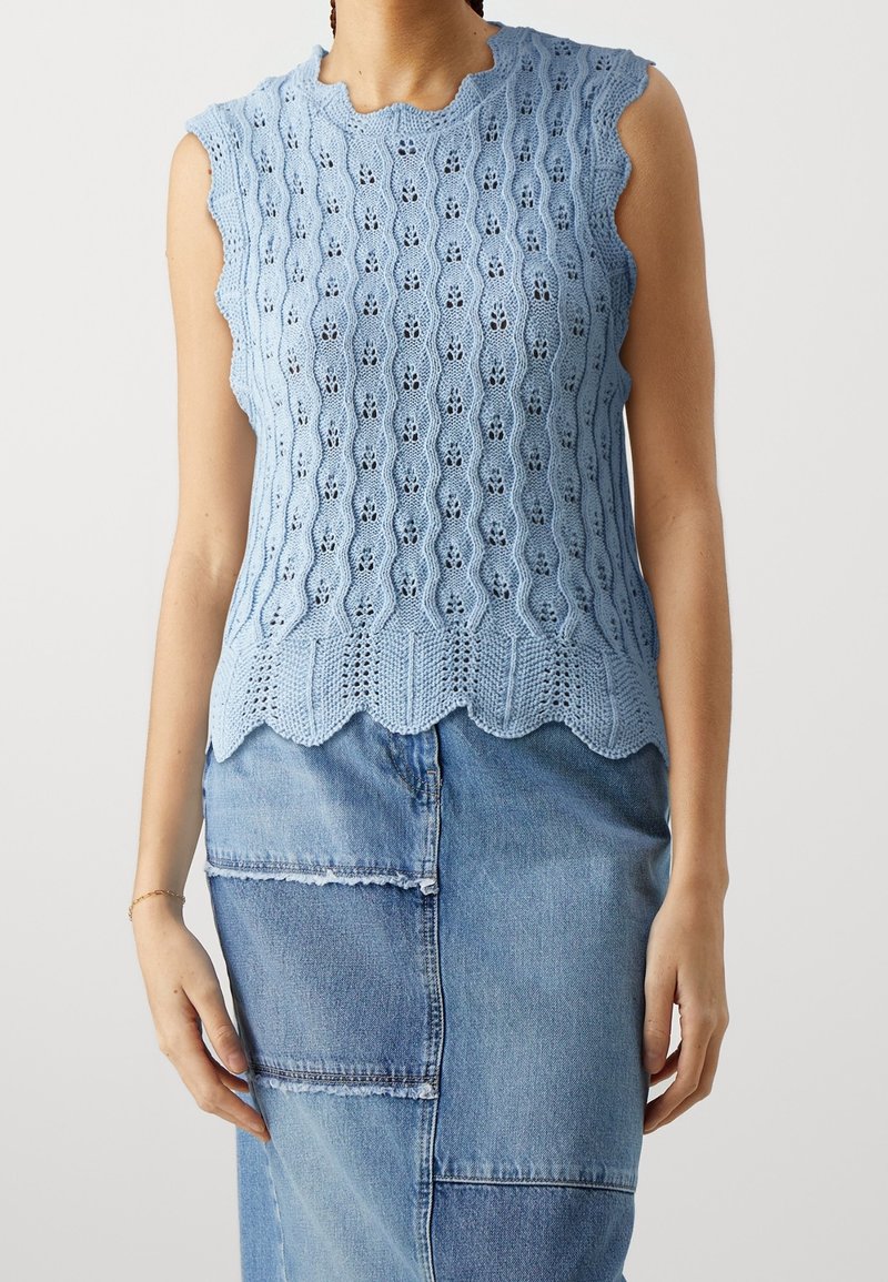 ONLY Triko s potiskem - light blue