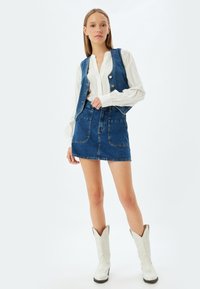 Koton Minifalda - blue denim