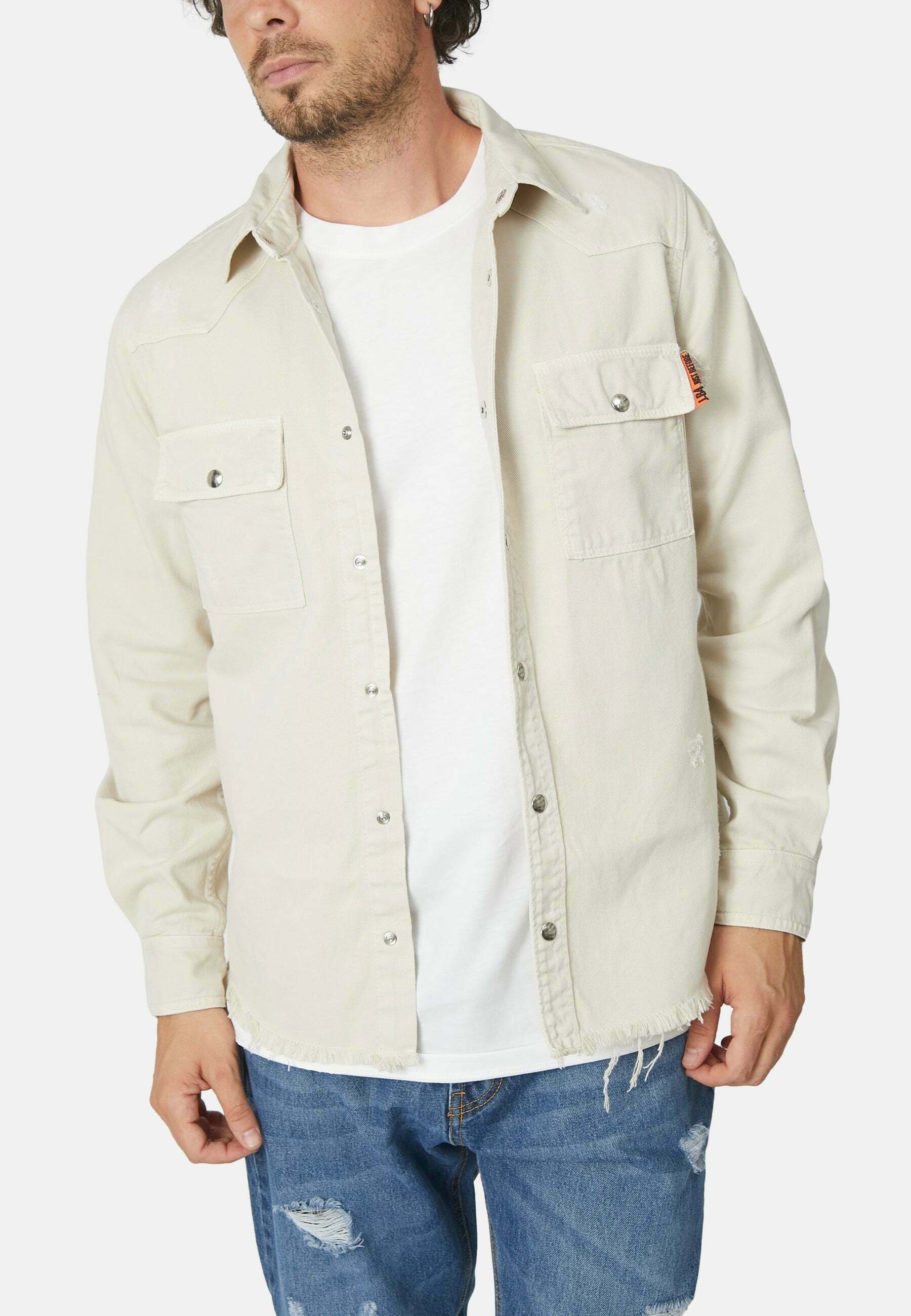 Just Before Giacca di jeans - beige - Zalando