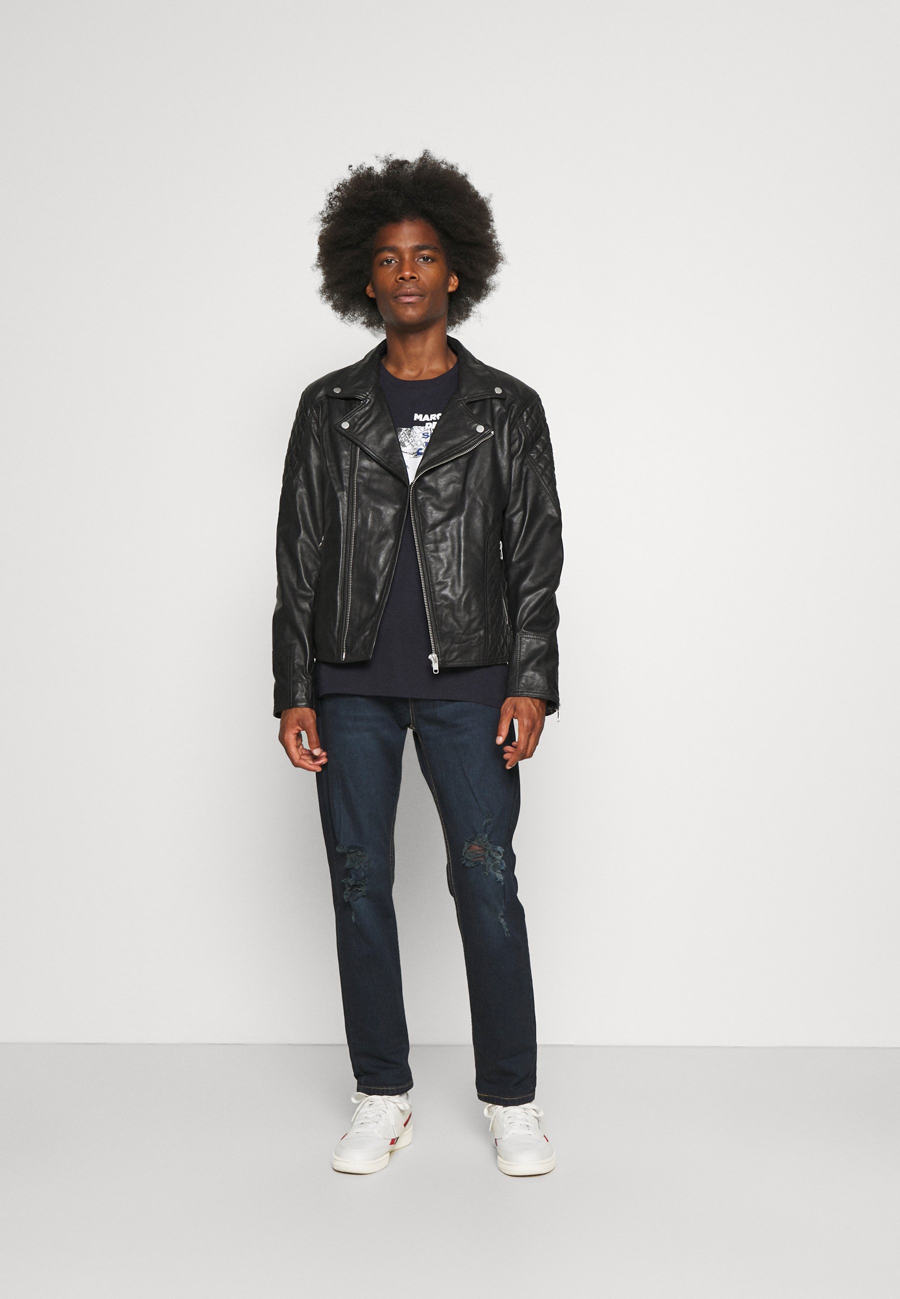 Herren PERF MAN QUILT - Lederjacke Herren PERF MAN QUILT - Lederjacke